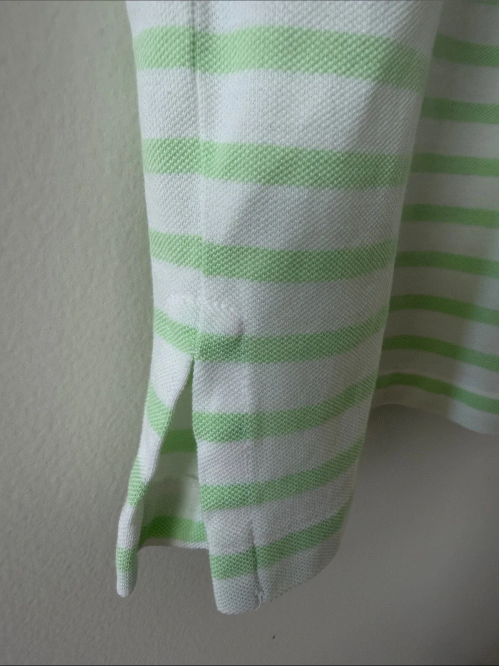 Polo Ralph Lauren Hampton Knit Oxford Striped Polo Key Lime Green Shirt Size XL